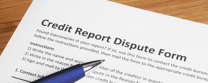credit report dispute form letter